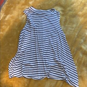 Sleeveless striped tank top
